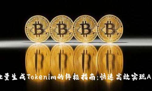 易语言批量生成Tokenim的终极指南：快速高效实现API自动化