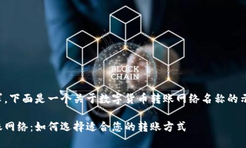 根据您的请求，下面是一个关于数字货币转账网络名称的示例内容结构。

数字货币转账网络：如何选择适合您的转账方式